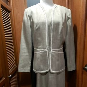 Coldwater Creek Two Piece Dress Jacket SZ 8